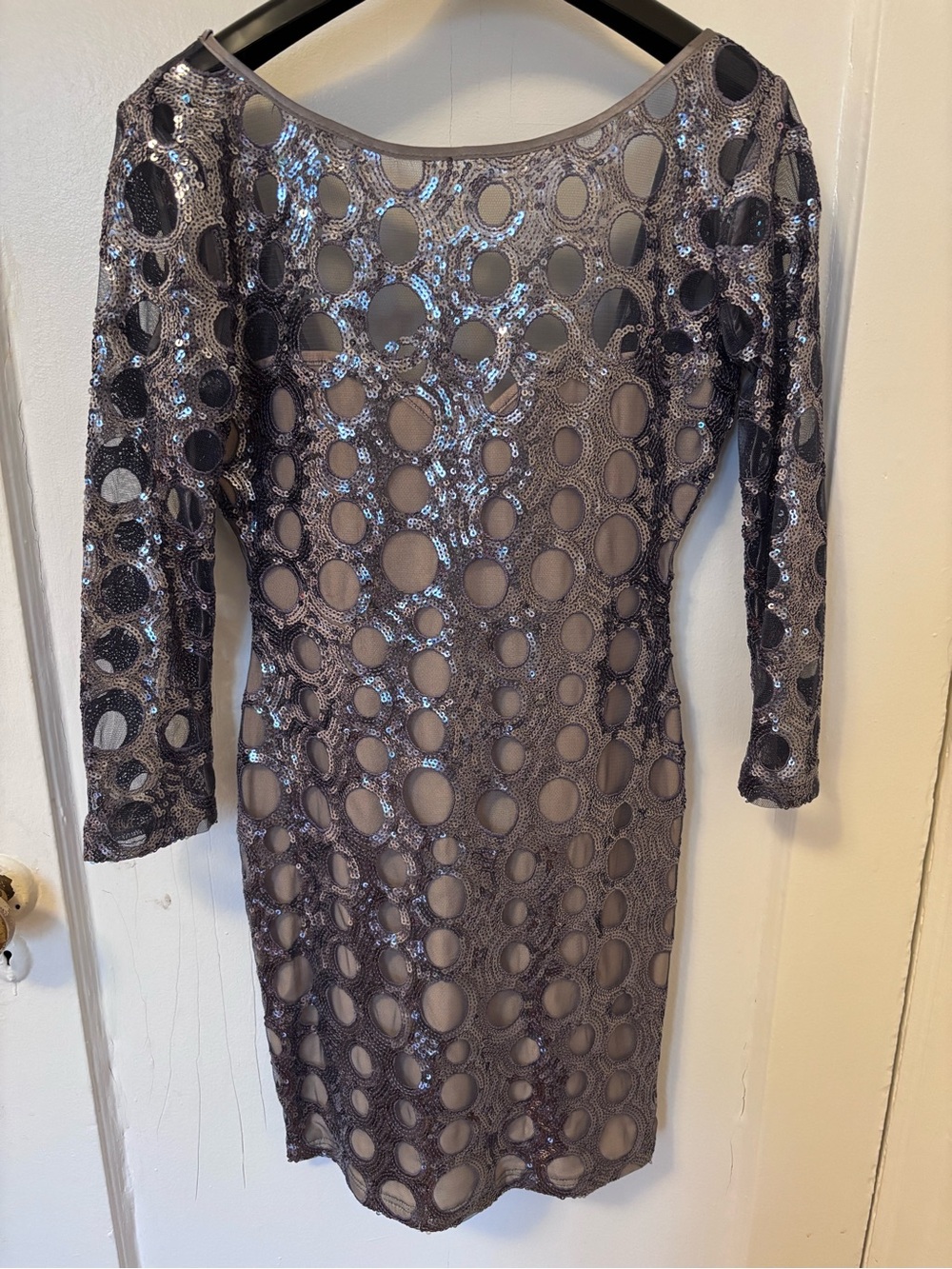 Abyss By Abby Gray Sequin Cutout Bodycon Dress